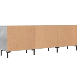 vidaXL Muebles Tv-Mueble de TV madera de ingeniería gris hormigón 150x30x50 cm