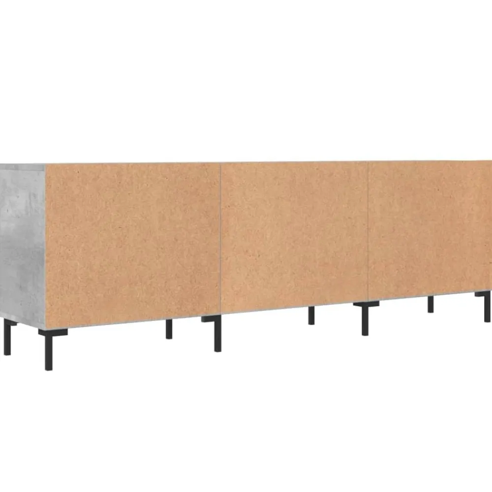 vidaXL Muebles Tv-Mueble de TV madera de ingeniería gris hormigón 150x30x50 cm