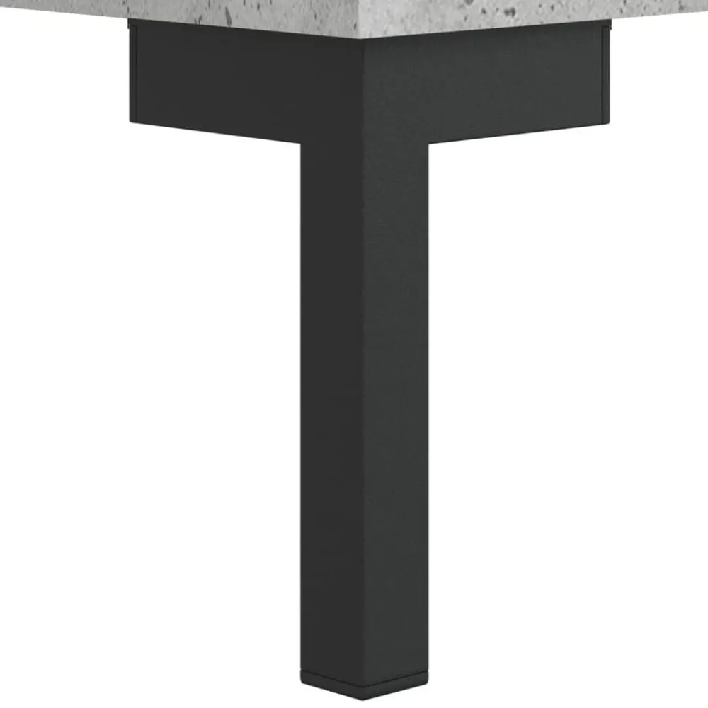 vidaXL Muebles Tv-Mueble de TV madera de ingeniería gris hormigón 150x30x50 cm