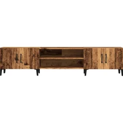 vidaXL Mueble de TV madera ingeniería madera envejecida 180x31,5x40 cm Madera antigua Discount