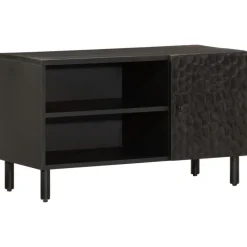 vidaXL Muebles Tv-Mueble de TV madera maciza de mango 80x31x46 cm