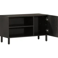 vidaXL Muebles Tv-Mueble de TV madera maciza de mango 80x31x46 cm