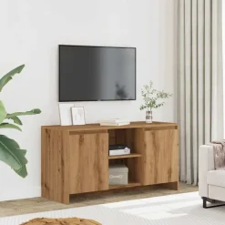 vidaXL Muebles Tv-Mueble de TV madera ingeniería roble artesanal 102x37,5x52,5cm