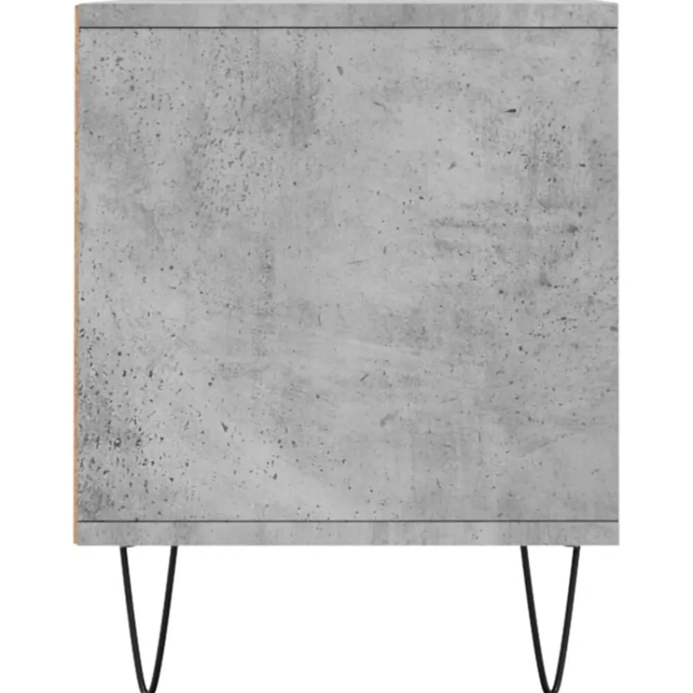 vidaXL Muebles Tv-Mueble de TV madera contrachapada gris hormigón 100x34,5x44,5cm