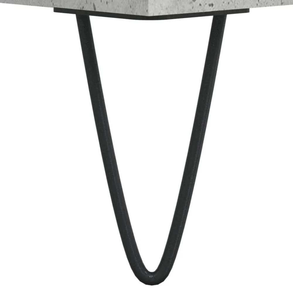 vidaXL Muebles Tv-Mueble de TV madera contrachapada gris hormigón 100x34,5x44,5cm
