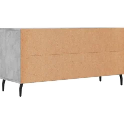 vidaXL Mueble de TV madera de ingeniería gris hormigón 102x36x50 cm Gris hormig&oacute;n Sale