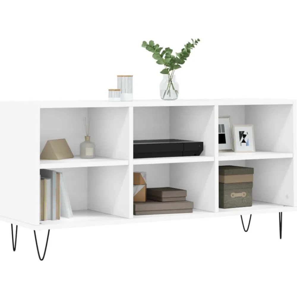 vidaXL Muebles Tv-Mueble de TV madera de ingeniería 103,5x30x50 cm