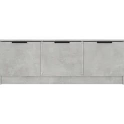 vidaXL Muebles Tv-Mueble de TV madera contrachapada gris hormigón 102x35x36,5 cm