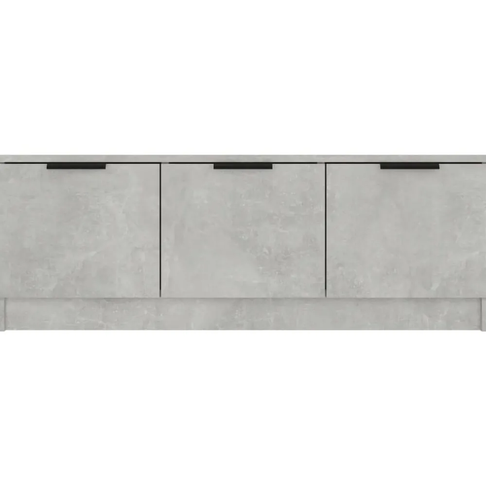 vidaXL Muebles Tv-Mueble de TV madera contrachapada gris hormigón 102x35x36,5 cm
