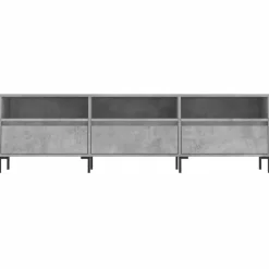 vidaXL Mueble de TV madera contrachapada gris hormigón 150x30x44,5 cm Gris hormig&oacute;n Outlet