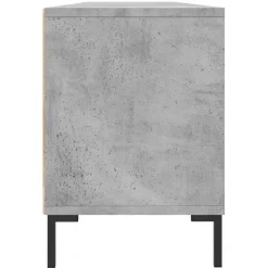 vidaXL Mueble de TV madera contrachapada gris hormigón 150x30x44,5 cm Gris hormig&oacute;n Outlet