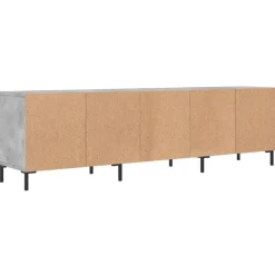 vidaXL Mueble de TV madera contrachapada gris hormigón 150x30x44,5 cm Gris hormig&oacute;n Outlet