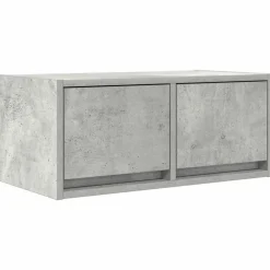 vidaXL Muebles Tv-Mueble de TV madera de ingeniería gris hormigón 60x31x25,5 cm