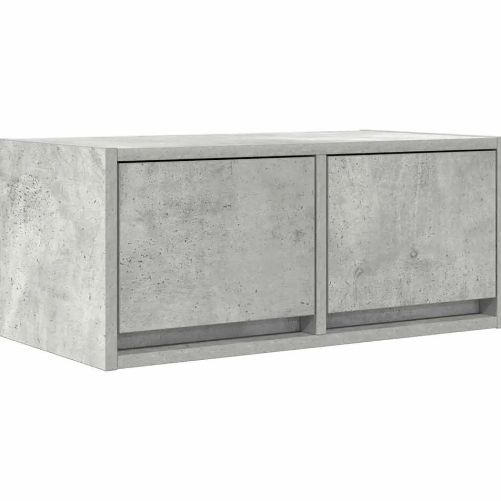 vidaXL Muebles Tv-Mueble de TV madera de ingeniería gris hormigón 60x31x25,5 cm