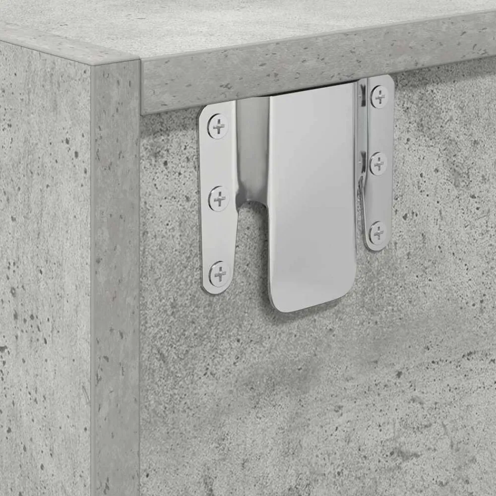 vidaXL Muebles Tv-Mueble de TV madera de ingeniería gris hormigón 60x31x25,5 cm
