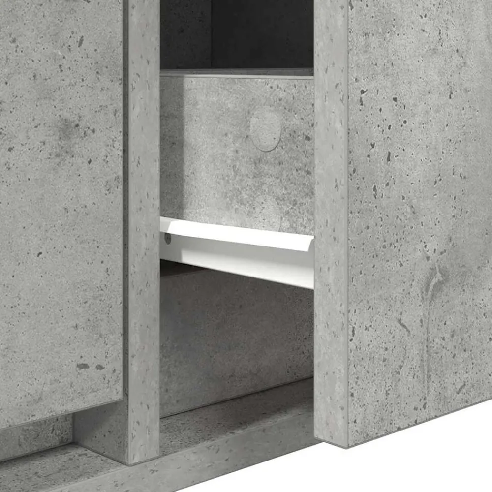 vidaXL Muebles Tv-Mueble de TV madera de ingeniería gris hormigón 60x31x25,5 cm