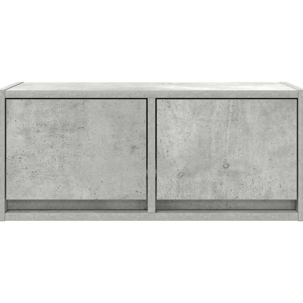 vidaXL Muebles Tv-Mueble de TV madera de ingeniería gris hormigón 60x31x25,5 cm