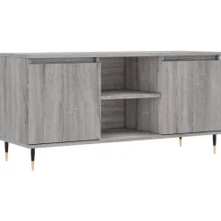 vidaXL Mueble de TV madera de ingeniería 104x35x50 cm Gris sonoma New