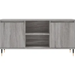 vidaXL Mueble de TV madera de ingeniería 104x35x50 cm Gris sonoma New