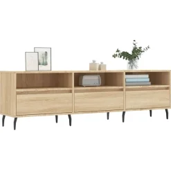 vidaXL Muebles Tv-Mueble de TV madera contrachapada 150x30x44,5 cm
