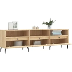 vidaXL Muebles Tv-Mueble de TV madera contrachapada 150x30x44,5 cm