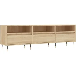 vidaXL Mueble de TV madera contrachapada 150x30x44,5 cm Roble Sonoma Best