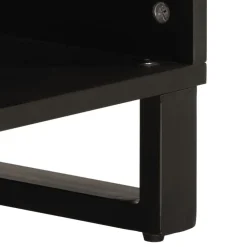 vidaXL Mueble de TV madera maciza de mango 100x34x46 cm Marr&oacute;n claro New