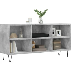 vidaXL Mueble de TV madera de ingeniería gris hormigón 103,5x30x50 cm Gris hormigón Best