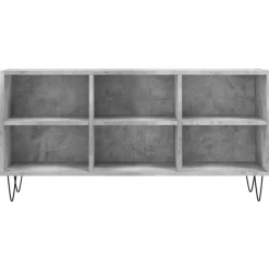 vidaXL Mueble de TV madera de ingeniería gris hormigón 103,5x30x50 cm Gris hormigón Best