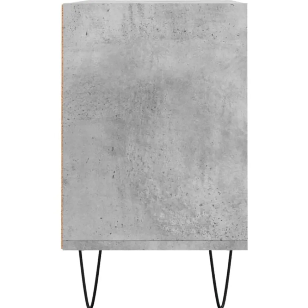 vidaXL Mueble de TV madera de ingeniería gris hormigón 103,5x30x50 cm Gris hormigón Best
