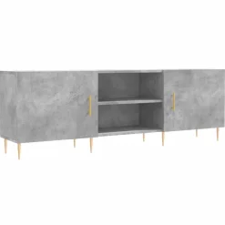 vidaXL Mueble de TV madera de ingeniería gris hormigón 150x30x50 cm Gris hormig&oacute;n Outlet