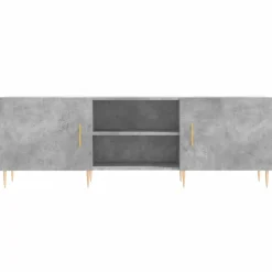 vidaXL Mueble de TV madera de ingeniería gris hormigón 150x30x50 cm Gris hormigón Outlet