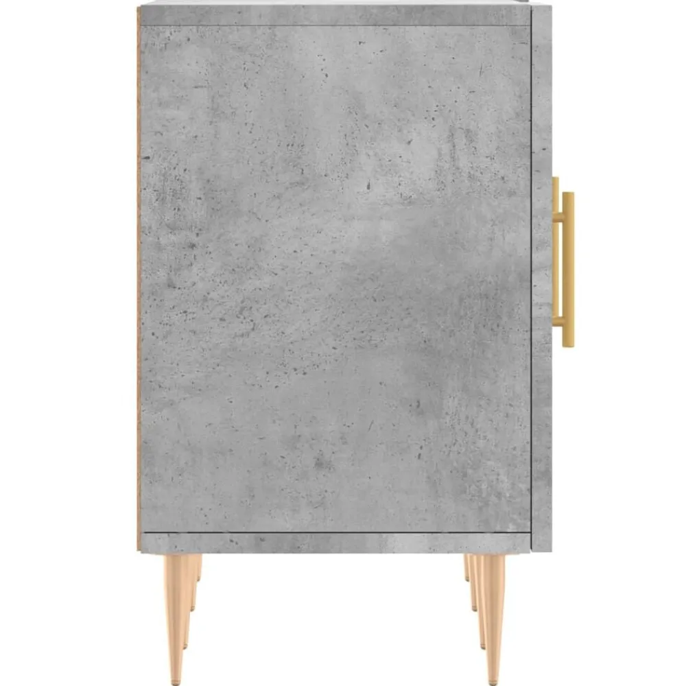 vidaXL Mueble de TV madera de ingeniería gris hormigón 150x30x50 cm Gris hormigón Outlet