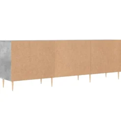 vidaXL Mueble de TV madera de ingeniería gris hormigón 150x30x50 cm Gris hormigón Outlet