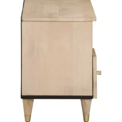 vidaXL Muebles Tv-Mueble de TV madera maciza de mango 100x33x46 cm