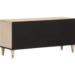 vidaXL Muebles Tv-Mueble de TV madera maciza de mango 100x33x46 cm