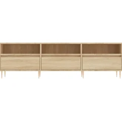 vidaXL Mueble de TV madera contrachapada 150x30x44,5 cm Roble Sonoma Sale