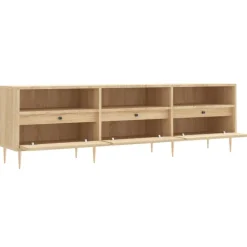 vidaXL Mueble de TV madera contrachapada 150x30x44,5 cm Roble Sonoma Sale
