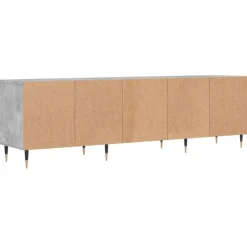 vidaXL Mueble de TV madera contrachapada gris hormigón 150x30x44,5 cm Gris hormig&oacute;n Hot