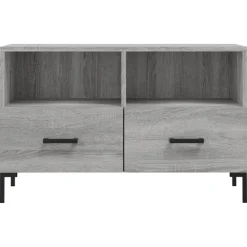 vidaXL Mueble de TV madera de ingeniería 80x36x50 cm Gris sonoma Outlet