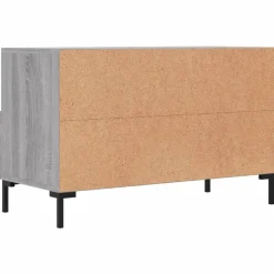 vidaXL Mueble de TV madera de ingeniería 80x36x50 cm Gris sonoma Outlet