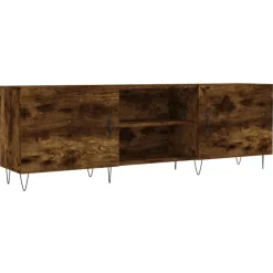 vidaXL Mueble de TV madera de ingeniería 150x30x50 cm Roble ahumado Hot