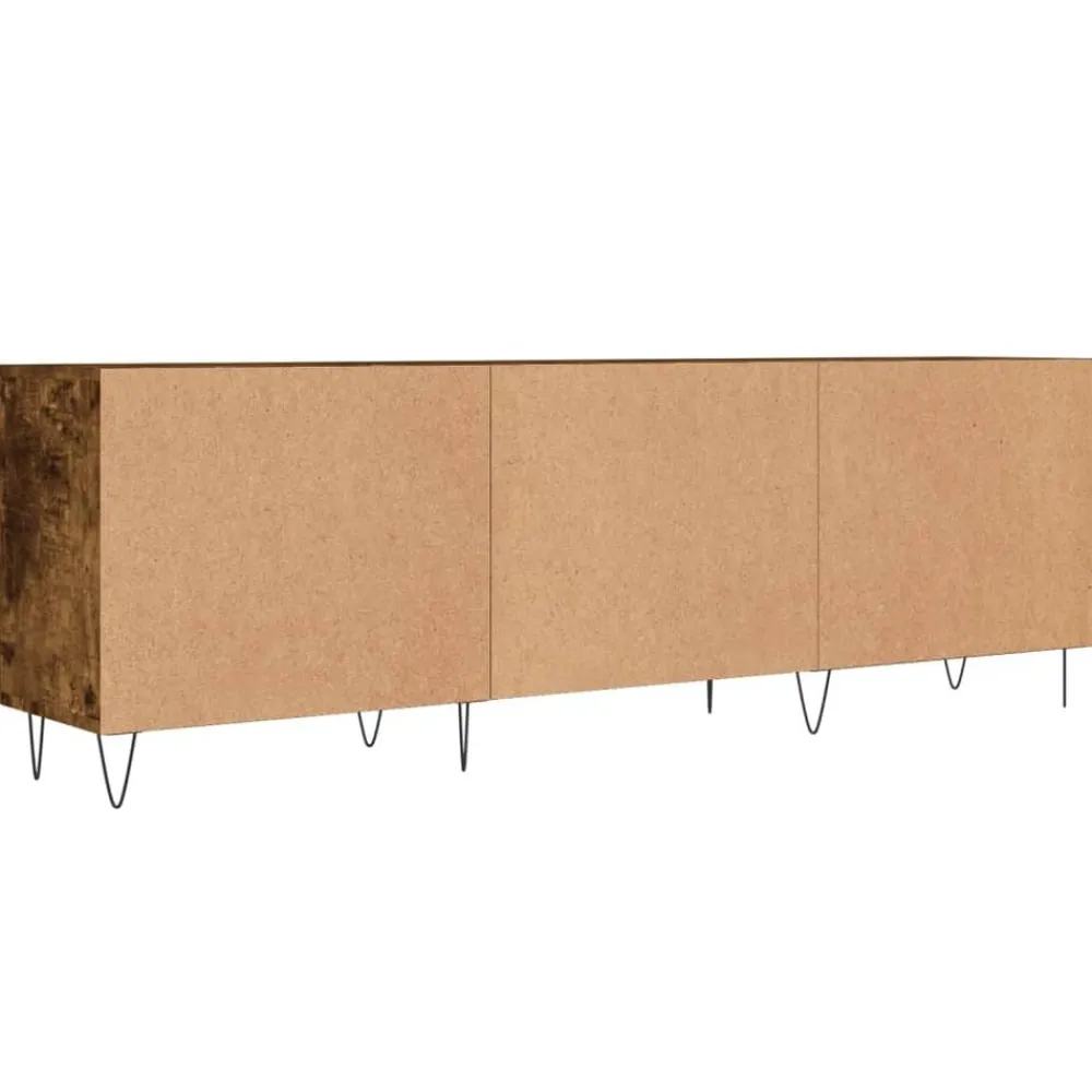 vidaXL Mueble de TV madera de ingeniería 150x30x50 cm Roble ahumado Hot