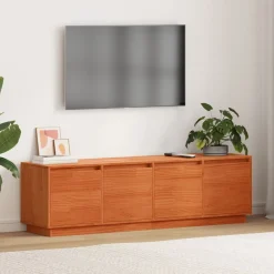 vidaXL Mueble de TV Marrón 156 x 37 x 45 cm Madera de ingeniería Marr&oacute;n cera Discount