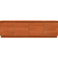 vidaXL Mueble de TV Marrón 156 x 37 x 45 cm Madera de ingeniería Marr&oacute;n cera Discount