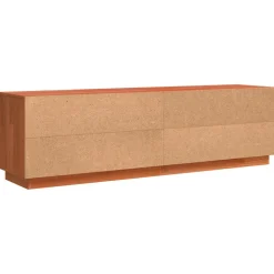 vidaXL Mueble de TV Marrón 156 x 37 x 45 cm Madera de ingeniería Marr&oacute;n cera Discount