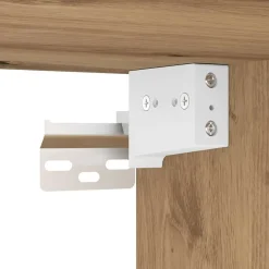 vidaXL Muebles Tv-Mueble de TV Montado en la Pared Roble Artesanal