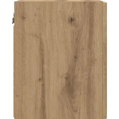 vidaXL Muebles Tv-Mueble de TV Montado en la Pared Roble Artesanal