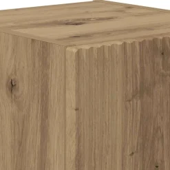 vidaXL Muebles Tv-Mueble de TV Montado en la Pared Roble Artesanal