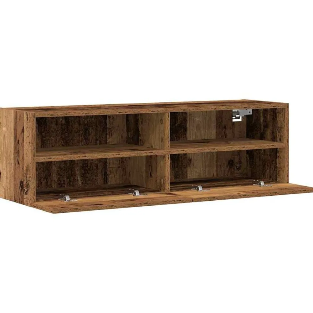 vidaXL Mueble de TV Montado en la Pared 100 x 30 x 30 cm Madera vieja Outlet